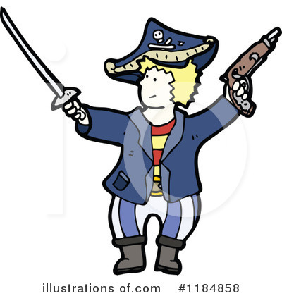 Royalty-Free (RF) Pirate Clipart Illustration by lineartestpilot - Stock Sample #1184858