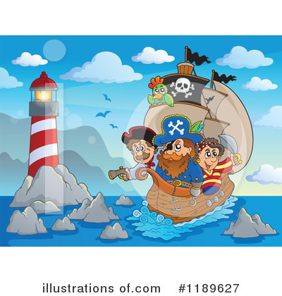 Royalty-Free (RF) Pirate Clipart Illustration by visekart - Stock Sample #1189627