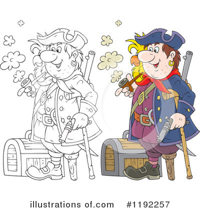 Royalty-Free (RF) Pirate Clipart Illustration by Alex Bannykh - Stock Sample #1192257