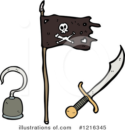 Royalty-Free (RF) Pirate Clipart Illustration by lineartestpilot - Stock Sample #1216345