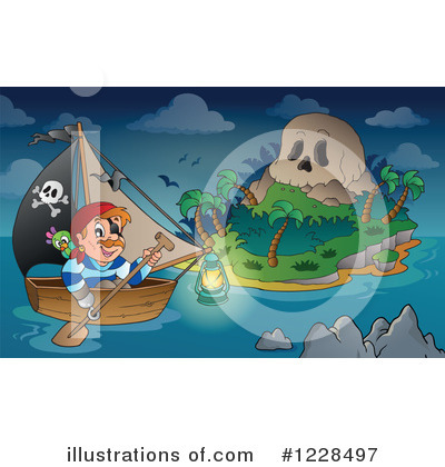 Royalty-Free (RF) Pirate Clipart Illustration by visekart - Stock Sample #1228497