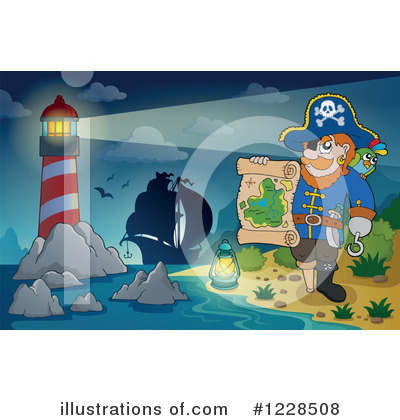 Royalty-Free (RF) Pirate Clipart Illustration by visekart - Stock Sample #1228508