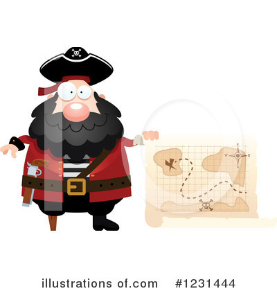 Royalty-Free (RF) Pirate Clipart Illustration by Cory Thoman - Stock Sample #1231444