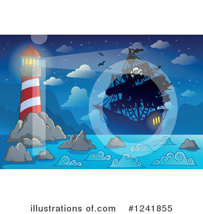 Royalty-Free (RF) Pirate Clipart Illustration by visekart - Stock Sample #1241855