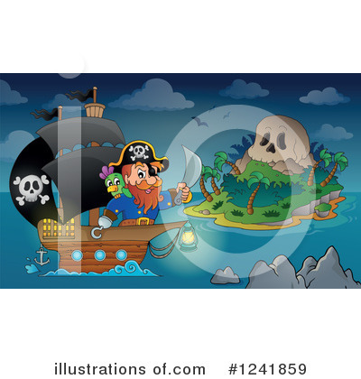Royalty-Free (RF) Pirate Clipart Illustration by visekart - Stock Sample #1241859