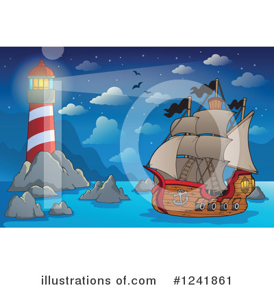 Royalty-Free (RF) Pirate Clipart Illustration by visekart - Stock Sample #1241861