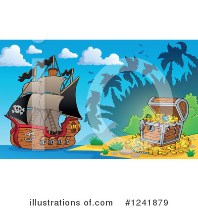 Royalty-Free (RF) Pirate Clipart Illustration by visekart - Stock Sample #1241879