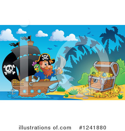 Royalty-Free (RF) Pirate Clipart Illustration by visekart - Stock Sample #1241880