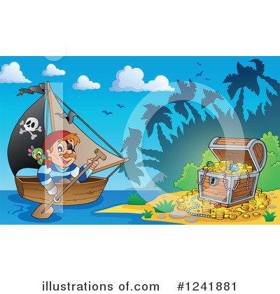 Royalty-Free (RF) Pirate Clipart Illustration by visekart - Stock Sample #1241881