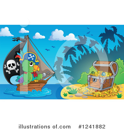 Royalty-Free (RF) Pirate Clipart Illustration by visekart - Stock Sample #1241882