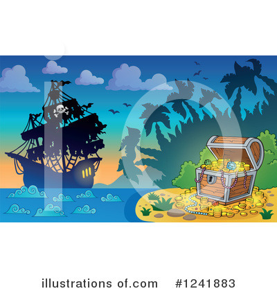 Royalty-Free (RF) Pirate Clipart Illustration by visekart - Stock Sample #1241883