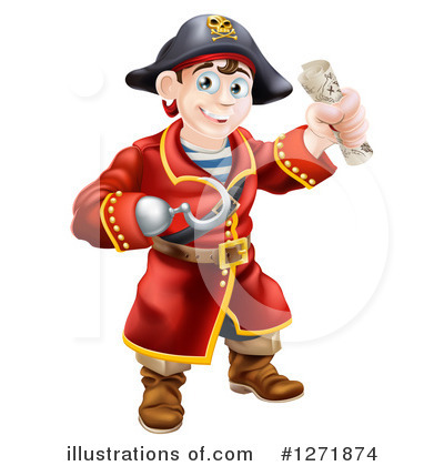 Royalty-Free (RF) Pirate Clipart Illustration by AtStockIllustration - Stock Sample #1271874
