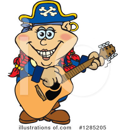 Royalty-Free (RF) Pirate Clipart Illustration by Dennis Holmes Designs - Stock Sample #1285205