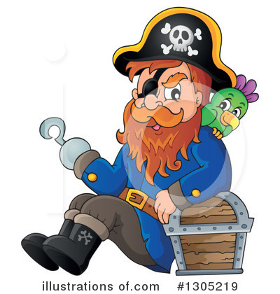 Royalty-Free (RF) Pirate Clipart Illustration by visekart - Stock Sample #1305219