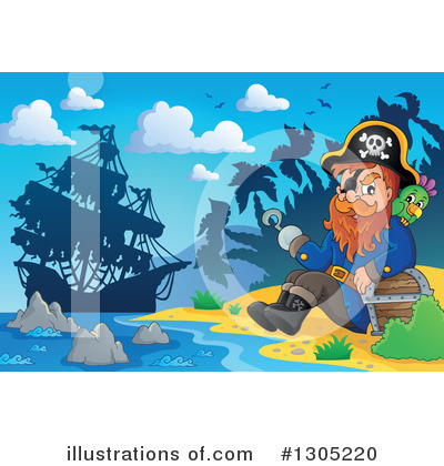 Royalty-Free (RF) Pirate Clipart Illustration by visekart - Stock Sample #1305220