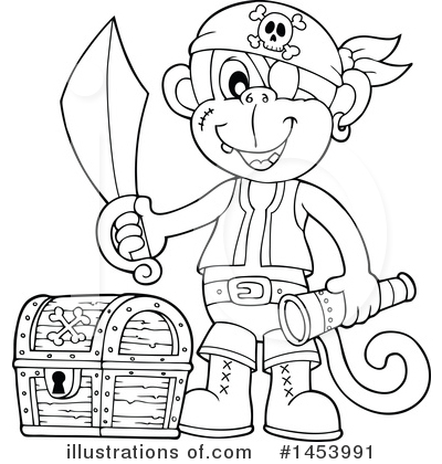 Royalty-Free (RF) Pirate Clipart Illustration by visekart - Stock Sample #1453991