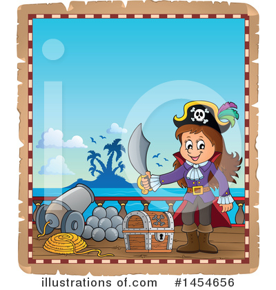 Royalty-Free (RF) Pirate Clipart Illustration by visekart - Stock Sample #1454656