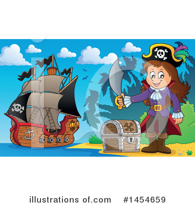 Royalty-Free (RF) Pirate Clipart Illustration by visekart - Stock Sample #1454659