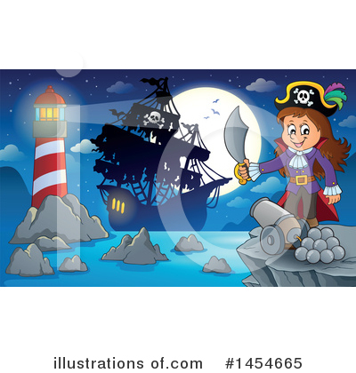 Royalty-Free (RF) Pirate Clipart Illustration by visekart - Stock Sample #1454665