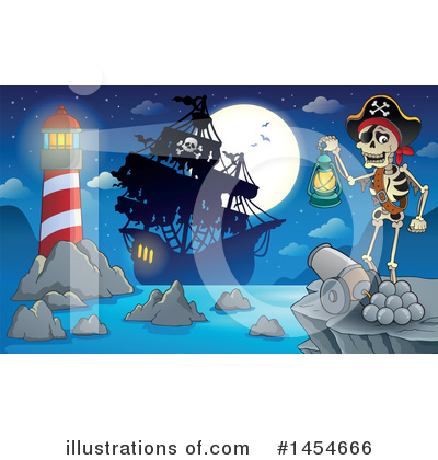 Royalty-Free (RF) Pirate Clipart Illustration by visekart - Stock Sample #1454666