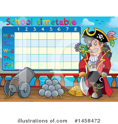 Royalty-Free (RF) Pirate Clipart Illustration by visekart - Stock Sample #1458472