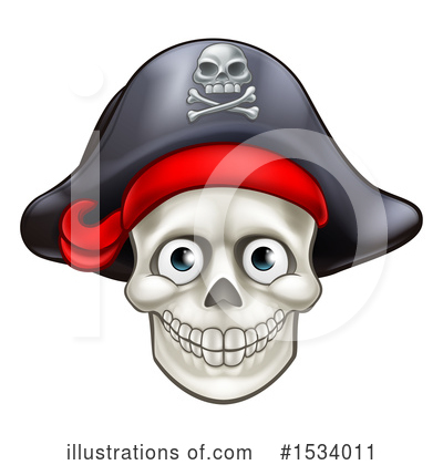 Skull And Crossbones Clipart #1534011 by AtStockIllustration