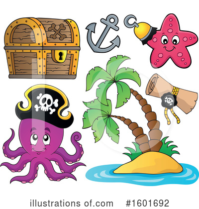 Royalty-Free (RF) Pirate Clipart Illustration by visekart - Stock Sample #1601692
