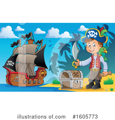 Royalty-Free (RF) Pirate Clipart Illustration by visekart - Stock Sample #1605773