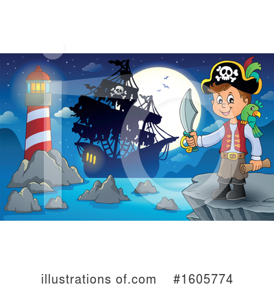 Royalty-Free (RF) Pirate Clipart Illustration by visekart - Stock Sample #1605774