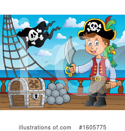 Royalty-Free (RF) Pirate Clipart Illustration by visekart - Stock Sample #1605775