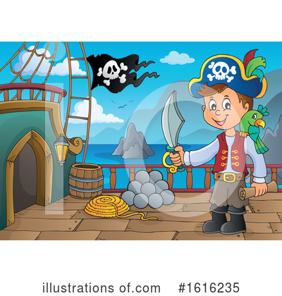 Royalty-Free (RF) Pirate Clipart Illustration by visekart - Stock Sample #1616235
