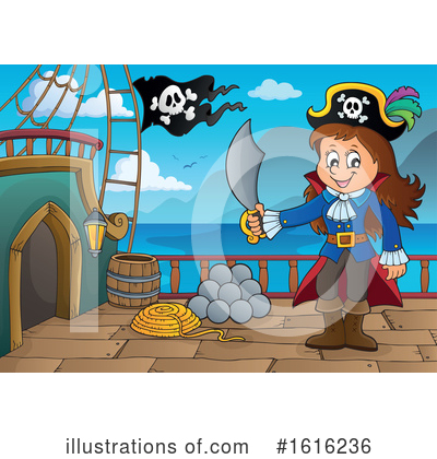 Royalty-Free (RF) Pirate Clipart Illustration by visekart - Stock Sample #1616236