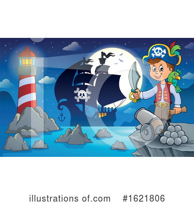 Royalty-Free (RF) Pirate Clipart Illustration by visekart - Stock Sample #1621806