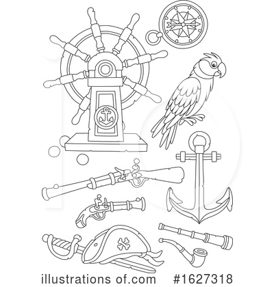 Royalty-Free (RF) Pirate Clipart Illustration by Alex Bannykh - Stock Sample #1627318