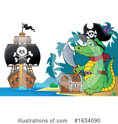 Royalty-Free (RF) Pirate Clipart Illustration by visekart - Stock Sample #1634090