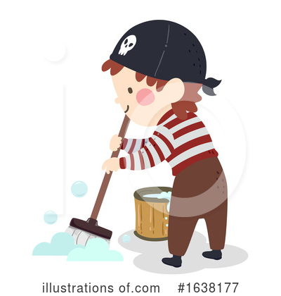 Mopping Clipart #1638177 by BNP Design Studio