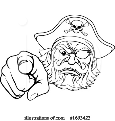 Royalty-Free (RF) Pirate Clipart Illustration by AtStockIllustration - Stock Sample #1693423