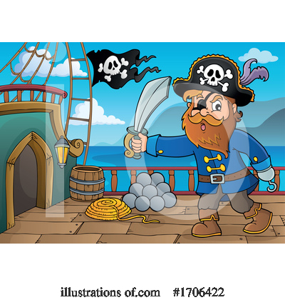 Royalty-Free (RF) Pirate Clipart Illustration by visekart - Stock Sample #1706422