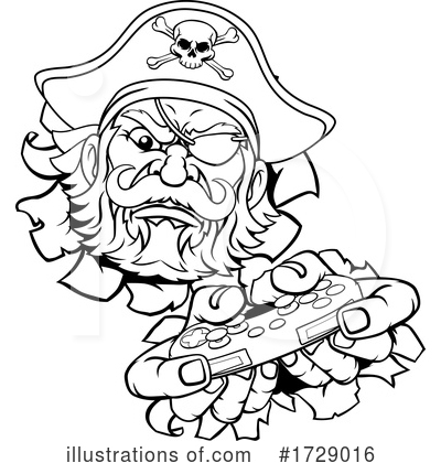 Royalty-Free (RF) Pirate Clipart Illustration by AtStockIllustration - Stock Sample #1729016