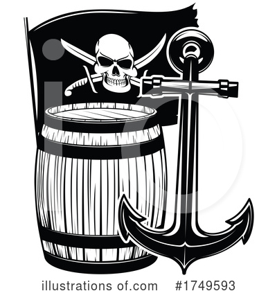 Skull And Crossbones Clipart #1749593 by Vector Tradition SM