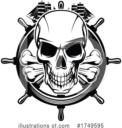 Skull And Crossbones Clipart #1749595 by Vector Tradition SM