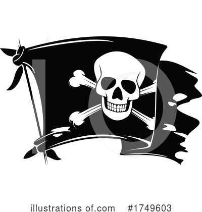 Pirate Flag Clipart #1749603 by Vector Tradition SM