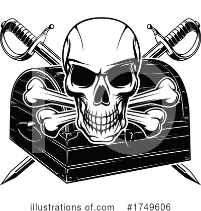 Skull And Crossbones Clipart #1749606 by Vector Tradition SM