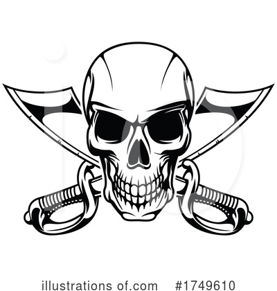 Skull Clipart #1749610 by Vector Tradition SM