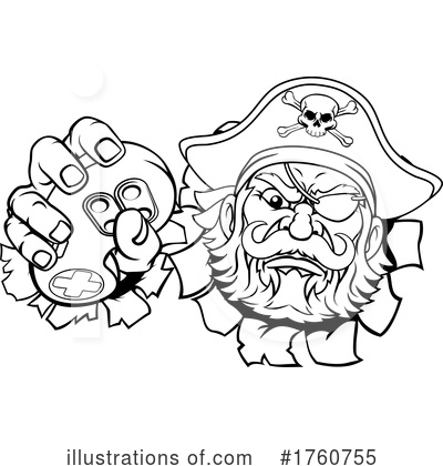Royalty-Free (RF) Pirate Clipart Illustration by AtStockIllustration - Stock Sample #1760755