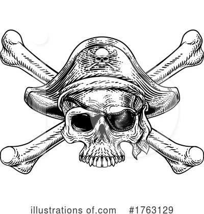 Skull And Crossbones Clipart #1763129 by AtStockIllustration