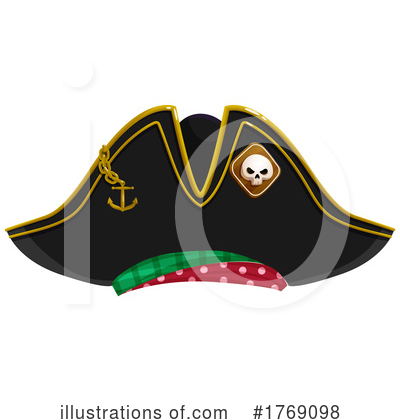 Pirate Hat Clipart #1769098 by Vector Tradition SM