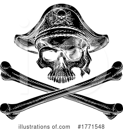 Skull And Crossbones Clipart #1771548 by AtStockIllustration