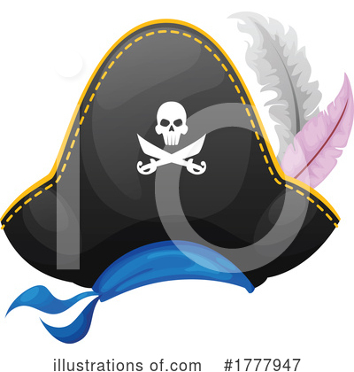 Pirate Hat Clipart #1777947 by Vector Tradition SM
