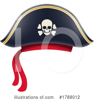 Pirate Hat Clipart #1788012 by Vector Tradition SM